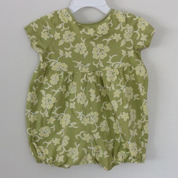 1999 babyGap 3-6m Short Sleeve Tropical Print Bubble Romper - Picture 2 of 4